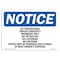Signmission OSHA Notice Sign, 7" Height, 10" Width, No Trespassing Private Property Members Sign, Landscape OS-NS-D-710-L-14969 - alternate 1
